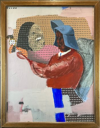 Firma indecifrata, "Dal Durer all'uomo barocco", 1967, tecnica mista su compens