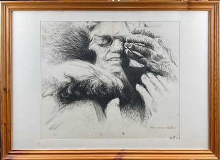 PAOLO GUIOTTO "Studio per figura nel filobus" 1963
matita su carta
cm 41x48
firm