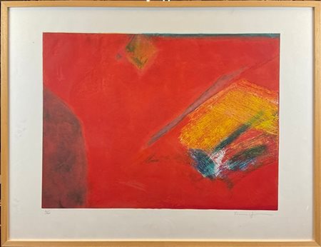 Franco Guerzoni "Senza titolo" 
litografia a colori
cm 78,5x102
firmata e numera