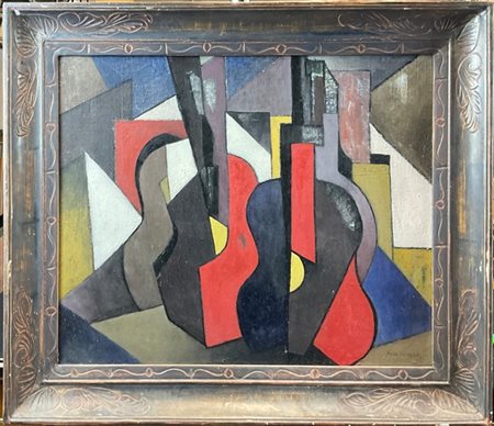 Ivan Kurach "Senza titolo" 
olio su tela
cm 50x60
firmato in basso a destra. In