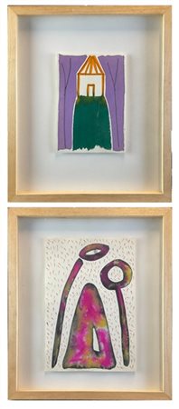 Alberto Casiraghy Due acquerelli su carta di soggetto e misure diverse
cm 25x16,