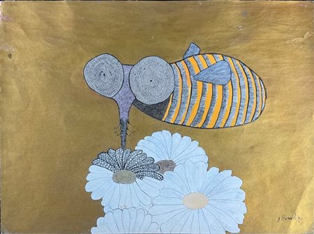 Guy Bourdin "Senza titolo" 1954
china e tecnica mista su carta
cm 23,5x31
firmat