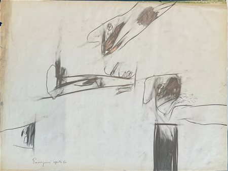 Bepi Romagnoni "Senza titolo" 1960
matita su carta
cm 50x70
firmato e datato ago