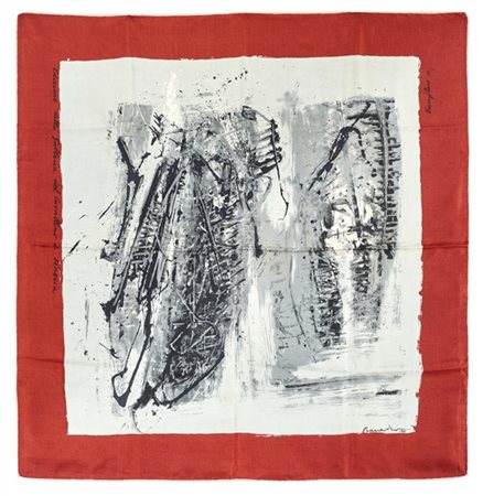 Emilio Scanavino "Foulard" 1960
stampa su seta
cm 80x80
Esemplare n. 6
Edizione