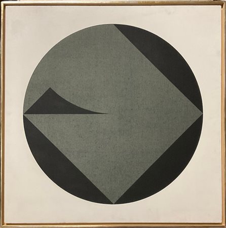 Carlo Ciussi "V. 1969" 1969
olio su tela applicata su pannello di compensato
cm