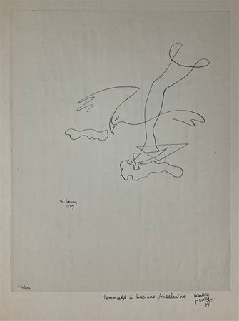 Maurice Henry "L'Eclair" 1929
china su carta applicata su cartoncino

firmato, t