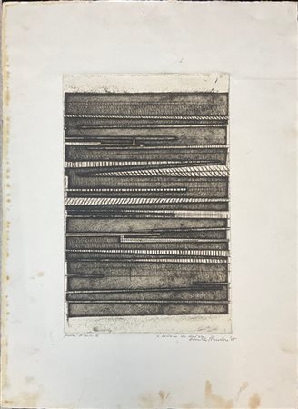 Arnaldo Pomodoro "Senza titolo" 1965
acquaforte e acquatinta - prova d'artista
(