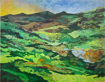 Giangiacomo Spadari "Paesaggio" 1980
acrilico su tela
cm 195x245
firmato, datato