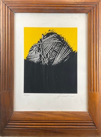 Emilio Scanavino "Senza titolo" 
serigrafia a colori
cm 53x39
Firmata e numerata