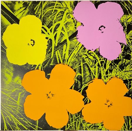 Andy Warhol (After) "Flowers" 
serigrafia a colori stampata in Europa su carta s