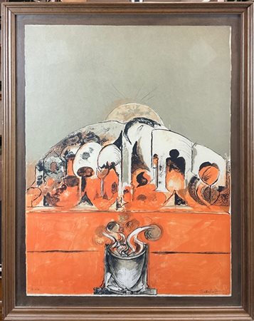 Graham Sutherland "Della Cantella" 1978
litografia a colori - prova d'artista
cm