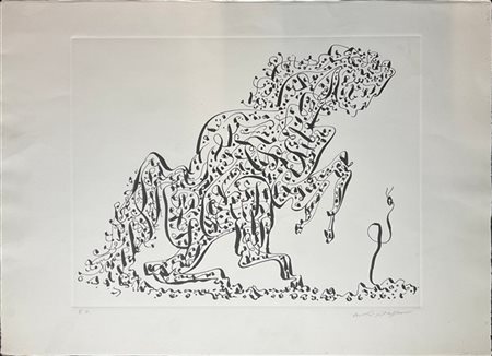 ANDRÈ MASSON "Senza titolo" 
serigrafia
cm 50x70
firmata in basso a destra a mat