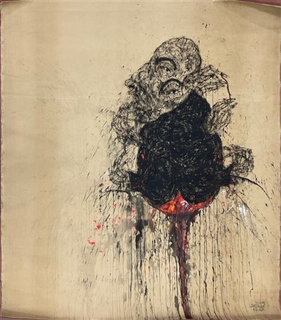 Sabhan Adam "Senza titolo" 2003
tecnica mista su tela
cm 166x146
firmato e datat