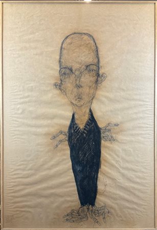 Sabhan Adam "Senza titolo" 2002
tecnica mista su carta
cm 99x67
firmato e datato