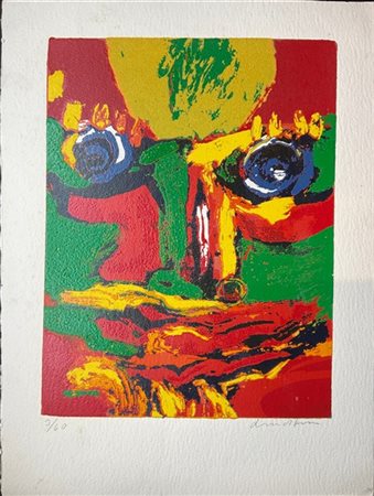 Bengt Lindstrom "Senza titolo" 
serigrafia a colori su carta Fabriano
cm 75,7x56