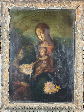 Ignoto

Antico dipinto raffigurante "Sposalizio mistico di santa Caterina"
olio