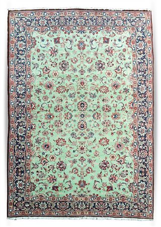 Tappeto Tabriz, Persia, secolo XX. Decoro floreale all over policromo su fondo