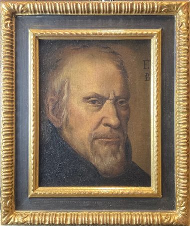 Ignoto

Antico dipinto raffigurante "Ritratto virile"
(cm 32x24,5)
iscritto "EB