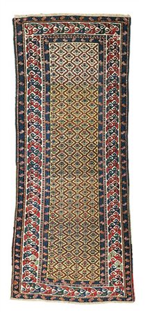 Tappeto passatoia Shirwan, Caucaso, fine secolo XIX. Decoro di tipo Marasali po