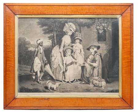 Artista inglese del secolo XIX

"A lady and her children relieving a cottager"