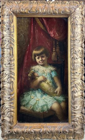 Ignoto di inizio secolo XX

"Ritratto di fanciulla" 
olio su compensato (cm 35x