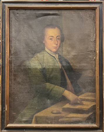 Scuola del secolo XVIII

"Ritratto di letterato"
olio su tela (cm 95x73)
in cor