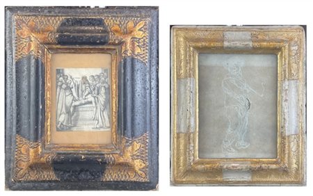 Lotto composto da un'antica incisione raffigurante "L'anatomista Andrea Vesalio