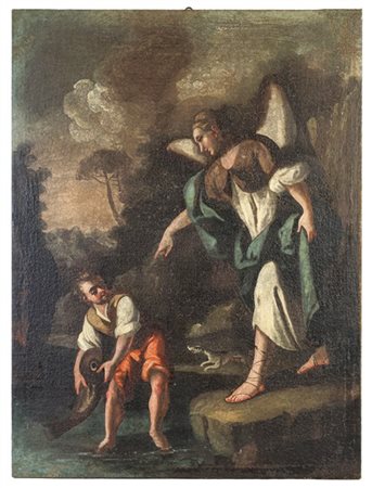 Scuola dell'Italia meridionale del secolo XVIII

"Tobiolo e l'angelo"
olio su t