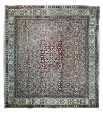 Tappeto Dorosh, Persia, secolo XX. Decoro all over con motivi floreali su fondo