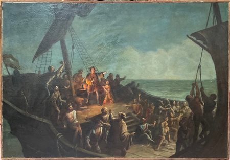 F. Giacomelli

"Cristoforo Colombo avvista l'America" 1888
olio su tela (cm 85x