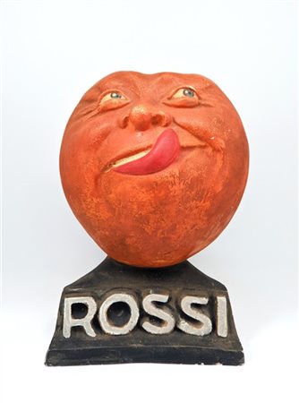 ROSSI
Elemento pubblicitario dell'Argrumio a forma d'arancio con volto , liquor