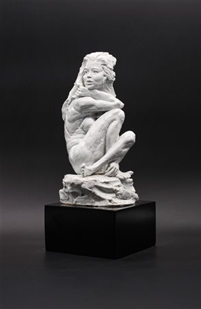 Costanzo Mongini "La svedese" 
multiplo in terracotta smaltata su base in legno