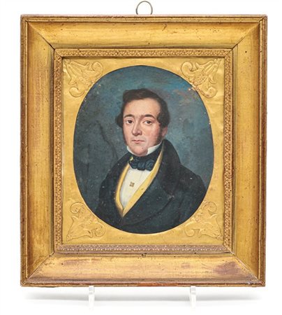 Scuola lombarda del secolo XIX

"Ritratto di gentiluomo" 
olio su cartoncino ov