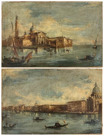 Nel gusto di Francesco Guardi

"Vedute veneziane"
coppia di dipinti ad olio su