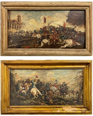 Nel gusto del secolo XVII

"Scene di battaglie"
coppia di dipinti ad olio su ta