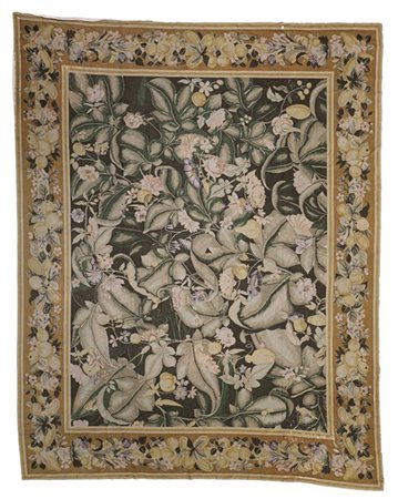 Copia di arazzo "Feuille de Choux" di recente manifattura realizzato a mano in