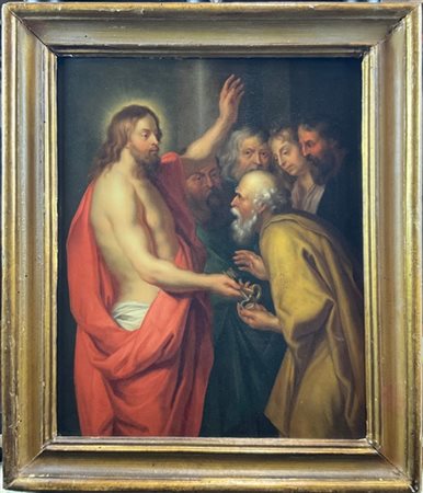 Da Peter Paul Rubens, Scuola del secolo XVIII

"La consegna delle chiavi"
olio
