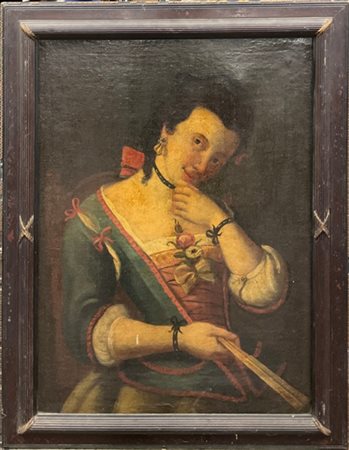 Nel gusto di Felice Boscaratti

Ritratto di dama con ventaglio
olio su tela (cm