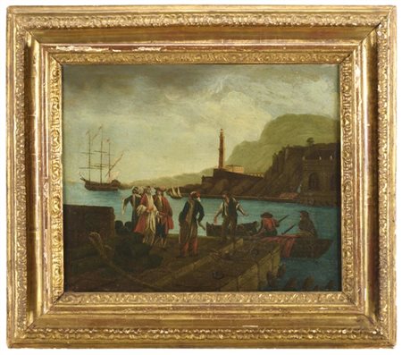 Ignoto

"Veduta di un porto"
olio su tela (cm 38x46,5)
in cornice