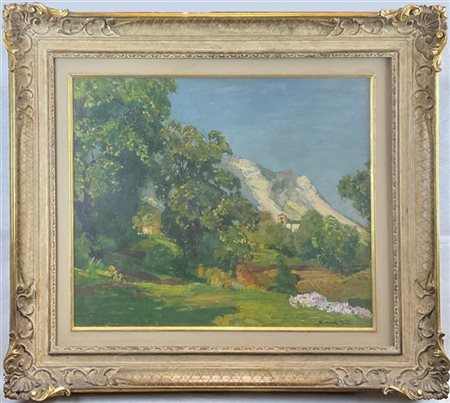 Riccardo Galli "Riva Valdobbia" 
olio su compensato (cm 50x60)
firmato in basso