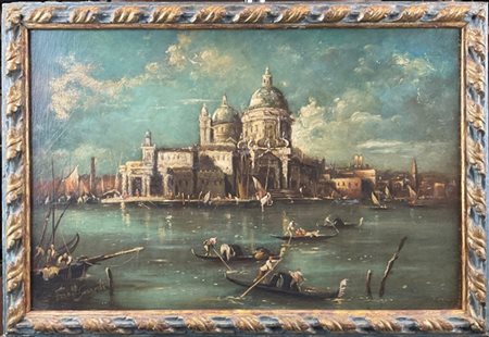 Da Francesco Guardi, prima metà del secolo XX

"Punta della Dogana"
olio su tav