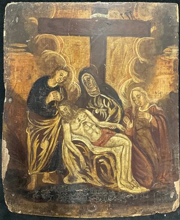 Scuola veneto-cretese del secolo XVIII

"Deposizione"
olio su tavola leggerment