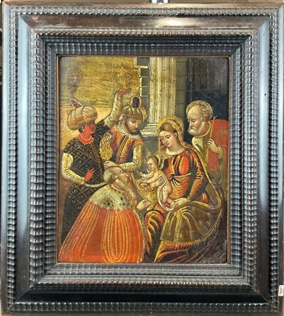 Scuola veneto-cretese dell'inizio del secolo XVII

"Adorazione dei Magi"
olio s