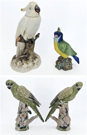 Manifatture diverse, secolo XX. Lotto composto da quattro diverse figure di pap