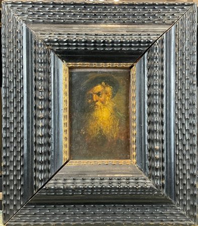 Ignoto del secolo XIX

"Ritratto virile" 
olio su carta applicata a compensato