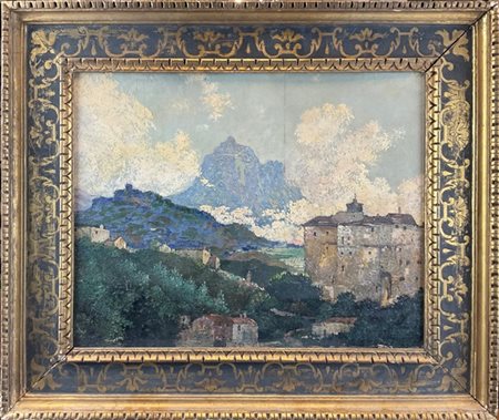 Bonetti "Paesaggio montano" 
olio su compensato (cm 40x50)
firmato in basso a si