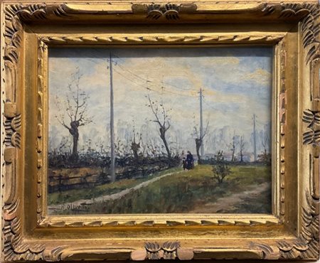 A. Olivotto

"Campi d'inverno" 
olio su tela (cm 32x40)
firmato in basso a dest