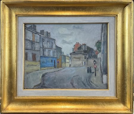 Mario Vellani Marchi "Paris" 1956
olio su compensato (cm 24x30)
monogrammato in