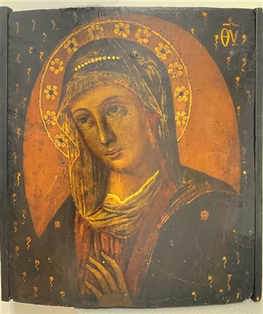 Ignoto

Antico dipinto raffigurante "Madonna"
olio su tavola (cm 28,5x23,5)
due