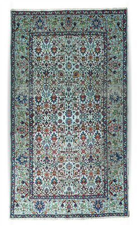 Tappeto Tabriz, Persia, secolo XX. Decoro all over con rami fioriti di ispirazi